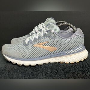 Brooks GTS Adrenaline 20 Women Shoe Size 10 Running Casual Walk Gym Train Gray